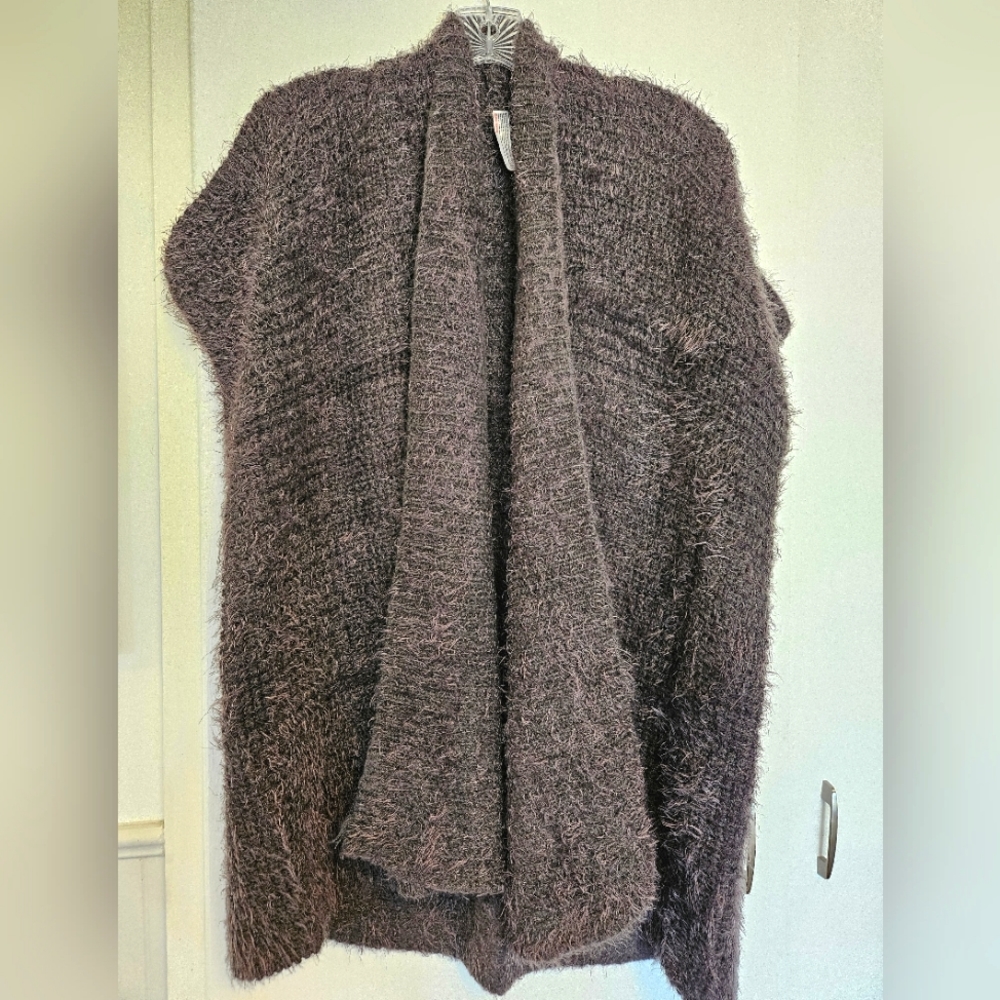 Urban Outfitters Knitted Poncho Vest, Brown, OS, EUC
